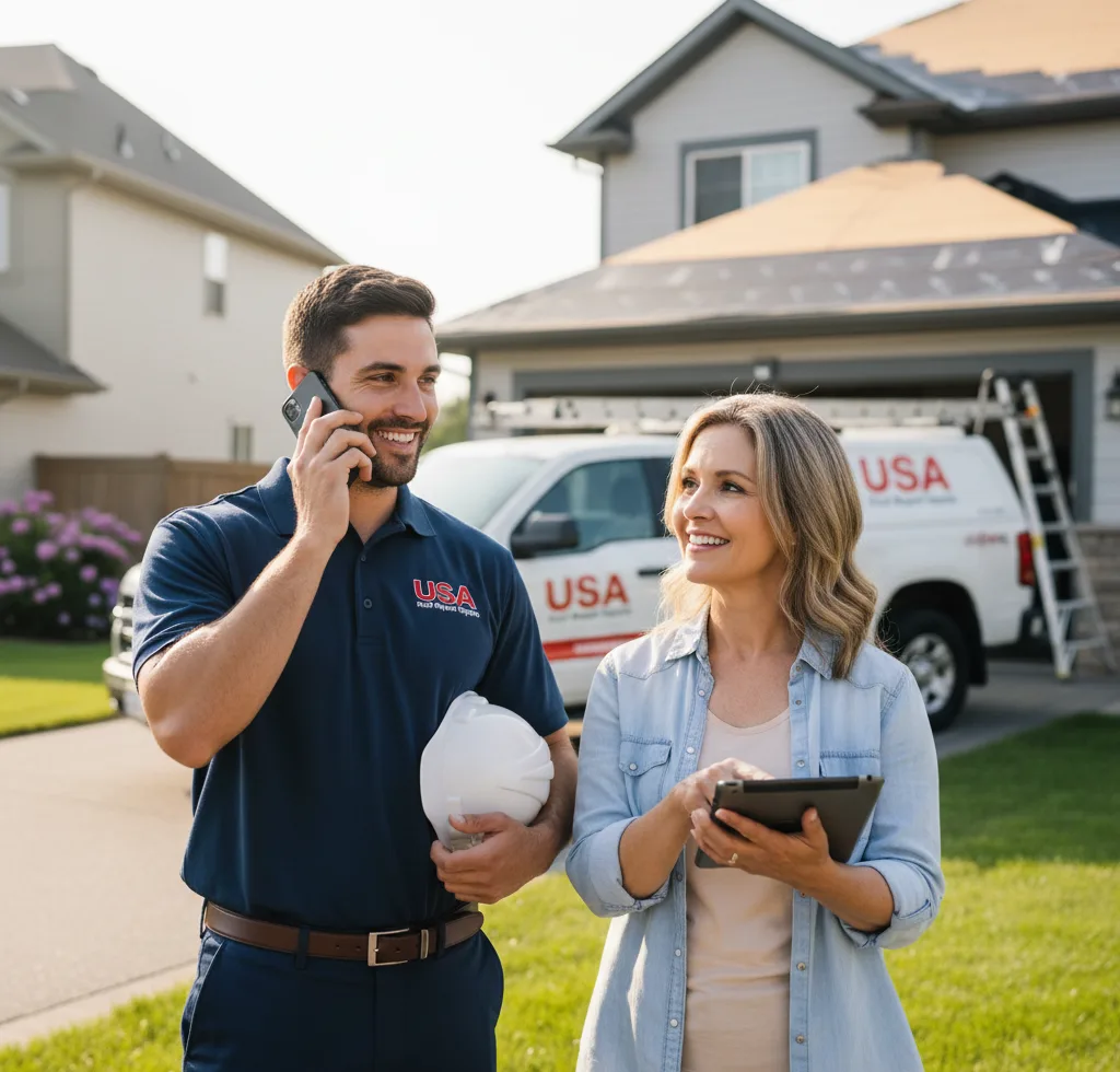 USA Roof Repair Experts customer support in Iowa
